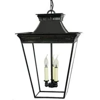 Pagoda Large Pendant Light - Old Antique Brass