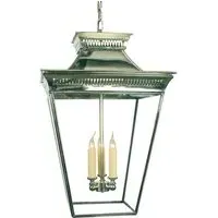 Pagoda Large Pendant Light - Polished Nickel