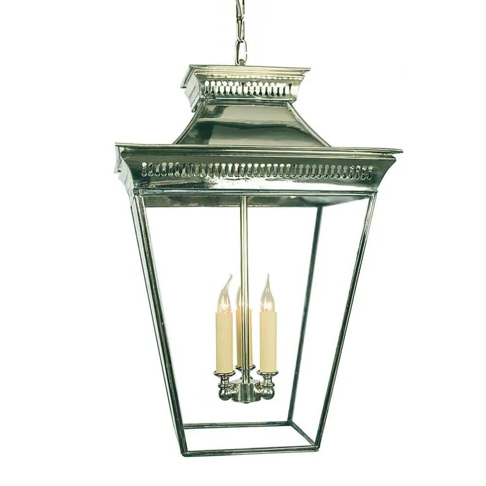 Pagoda Large Pendant Light - Polished Nickel