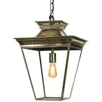 Pagoda Medium Pendant Light - Distressed Brass