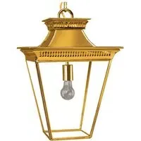 Pagoda Medium Pendant Light - Lacquered Polished Brass