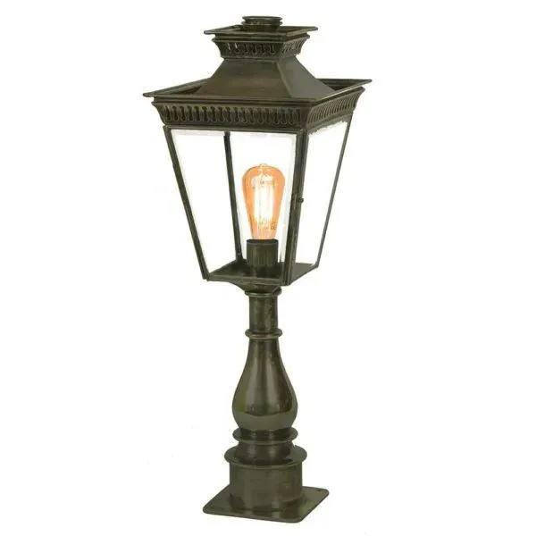 Pagoda Pillar Lamp - Antique, Brass image