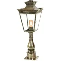 Pagoda Pillar Lamp - Distressed, Brass