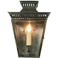 Pagoda Small Flush Passage Lamp - Antique, Brass
