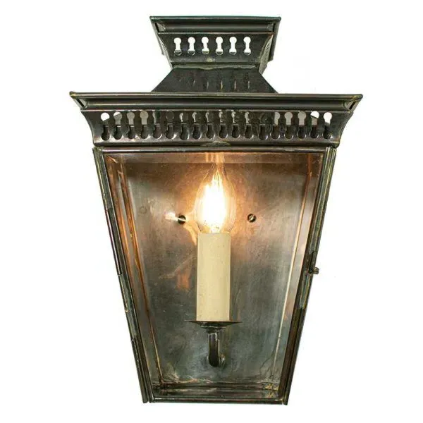 Pagoda Small Flush Passage Lamp - Antique, Brass image