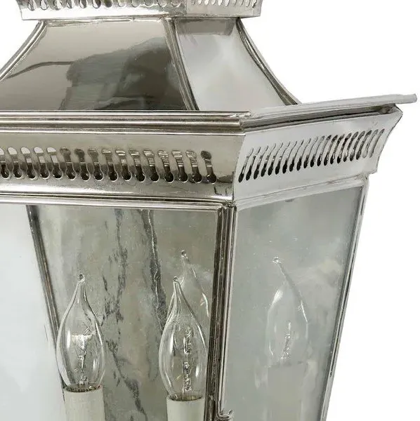 Pagoda Small Flush Passage Lamp - Distressed, Brass