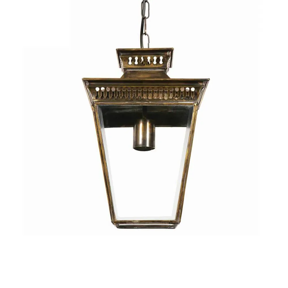 Pagoda Small Pendant Light - Distressed Brass image