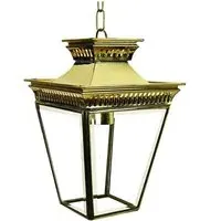 Pagoda Small Pendant Light - Unlacquered Natural Brass