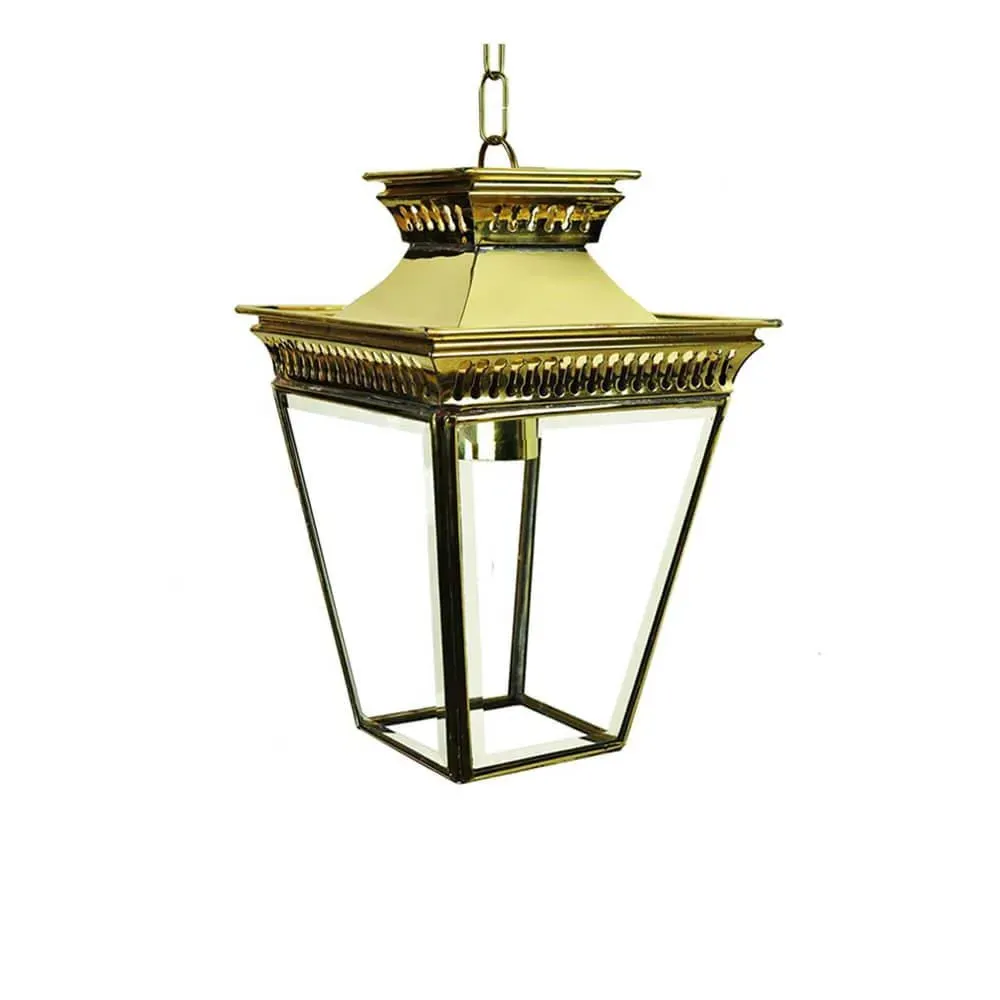 Pagoda Small Pendant Light - Unlacquered Natural Brass