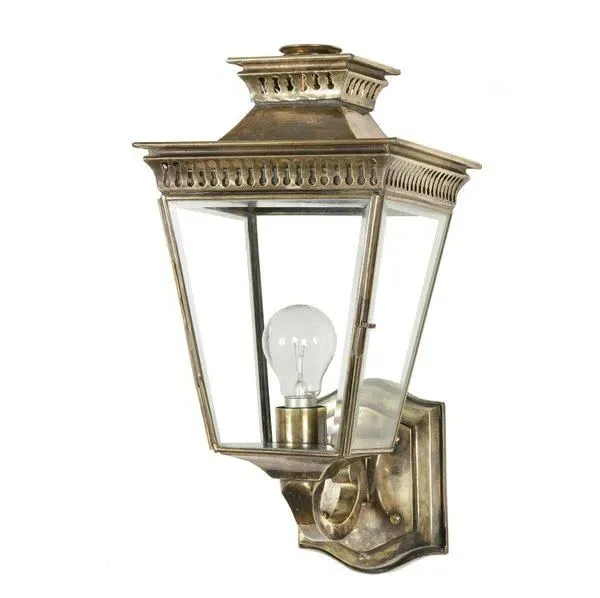 Pagoda Wall Lantern - Distressed Brass image