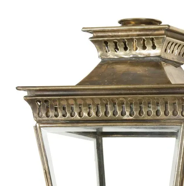 Pagoda Wall Lantern - Unlacquered Natural Brass