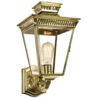 Pagoda Wall Lantern - Unlacquered Natural Brass