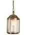 Pendant Light with Bevelled Glass - Natural Brass