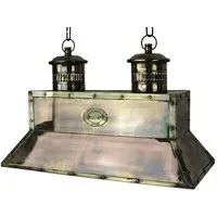 Pendant Light with Riveted Design - Distressed