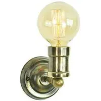 Single Wall Light - Distressed, Brass