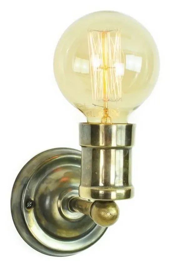 Single Wall Light - Distressed, Brass image