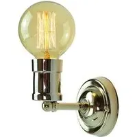 Single Wall Light - Polished Nickel, Brass
