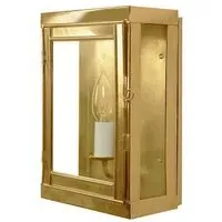 Small Box Wall Light - Brass, Solid Brass