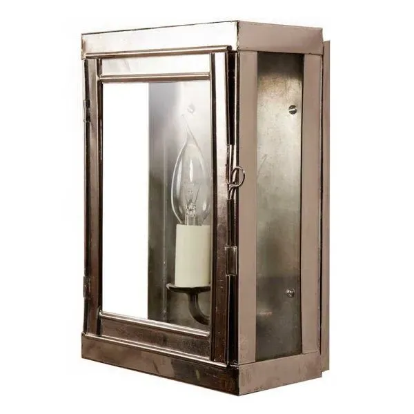 Small Box Wall Light - Natural Brass, Solid Brass