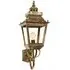 Small Bracket Lantern with Fretwork - Distressed, Brass