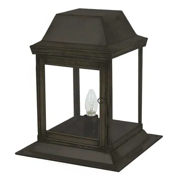Small Gate Lantern IP23 - Antique, Brass