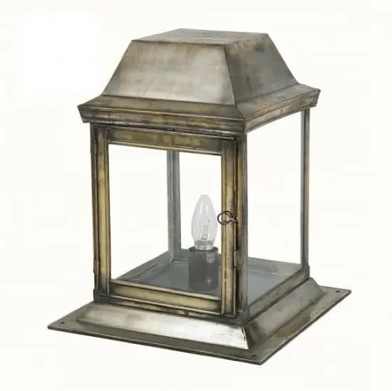 Small Gate Lantern IP44 - Antique, Brass