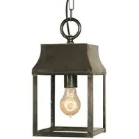 Small Hanging Lantern - Antique, Brass
