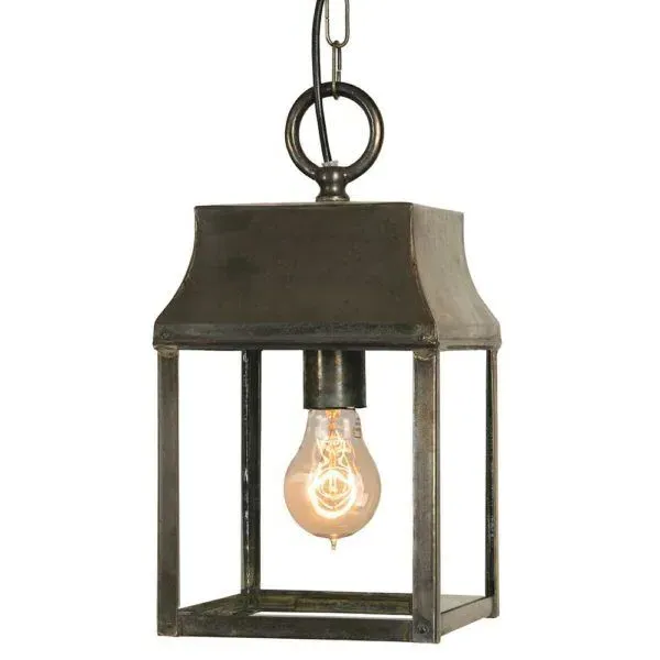 Small Hanging Lantern - Antique, Brass image