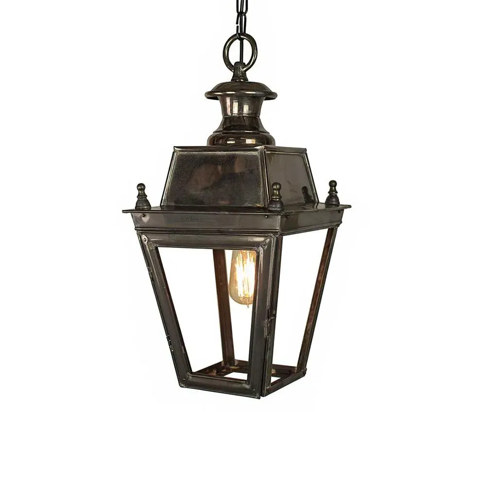 Small Hanging Lantern Victorian - Brass, Solid