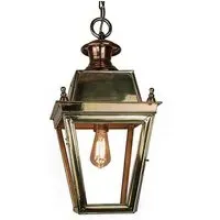 Small Hanging Lantern Victorian - Brass, Solid