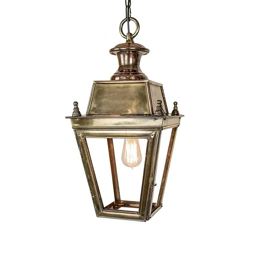 Small Hanging Lantern Victorian - Distressed, Solid