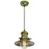 Small Single Pendant Light - Distressed, Brass