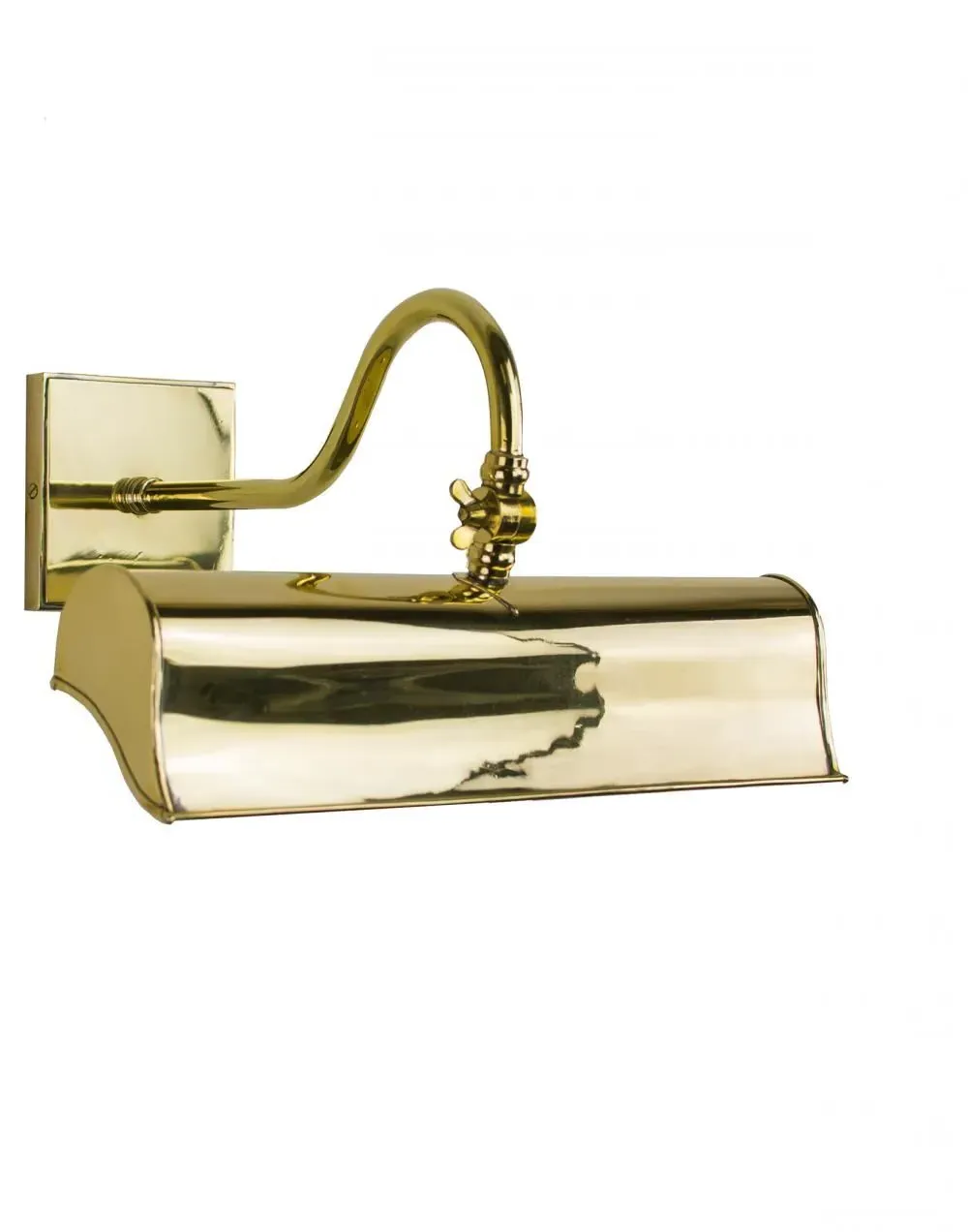 Small Trough Picture Light - Polished Brass