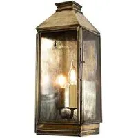 Small Wall Lantern - Antique Brass