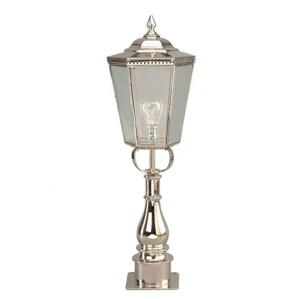 Tall Pillar Lamp - Natural Brass