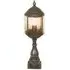 Tall Pillar Lamp with Glass - Antique, Brass