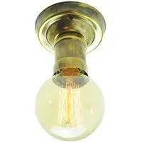 Tommy Flush Light - Distressed, Brass