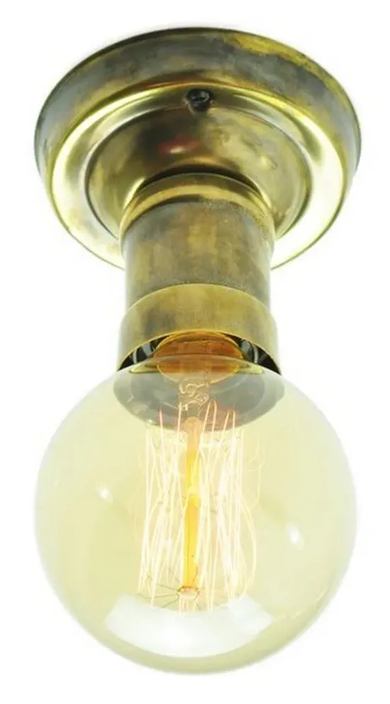 Tommy Flush Light - Distressed, Brass image