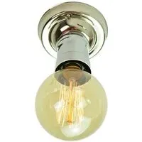Tommy Flush Light - Polished Nickel, Brass
