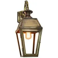 Top Mount Wall Light - Distressed Brass