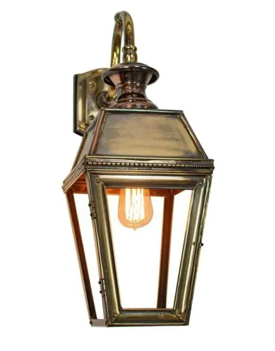 Top Mount Wall Light - Natural Brass
