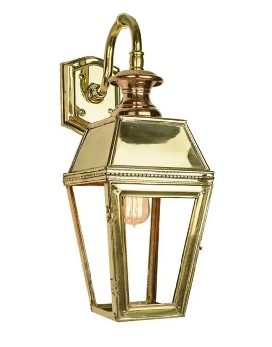Top Mount Wall Light - Polished Brass