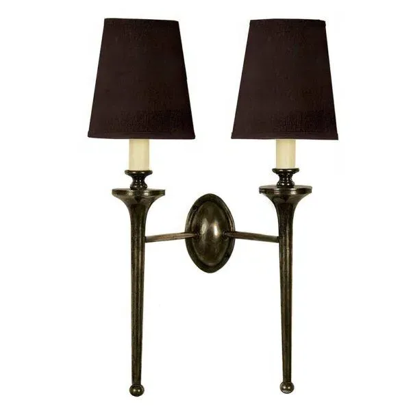 Twin Wall Light - Antique Brass