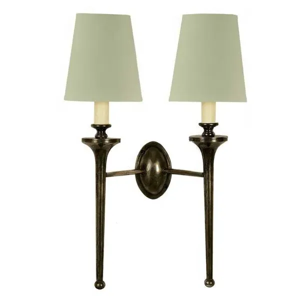 Twin Wall Light - Antique Brass