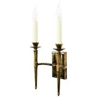 Twin Wall Light - Distressed Brass