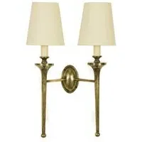 Twin Wall Light - Distressed Brass