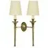 Twin Wall Light - Distressed Brass