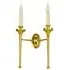 Twin Wall Light - Natural Brass