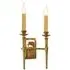 Twin Wall Light - Natural Brass
