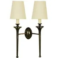 Twin Wall Light - Old Antique Brass